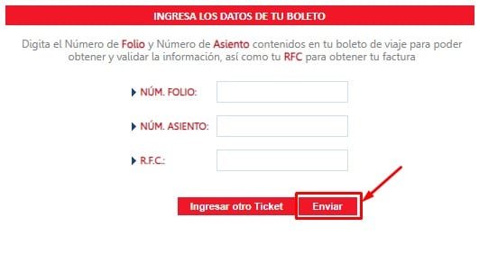 Facturacion AU Datos del boleto