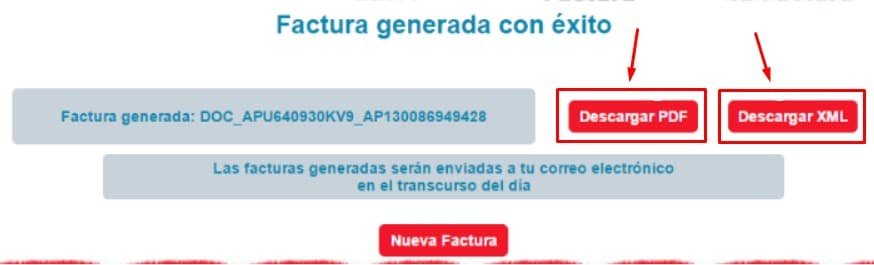 Facturacion AU Descargar factura
