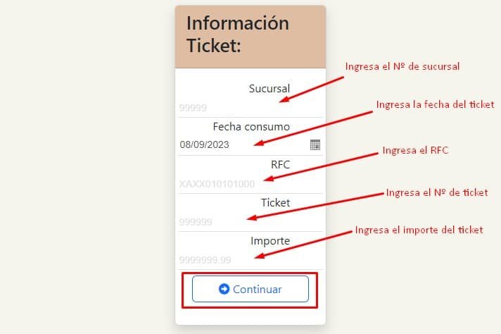 Facturacion Carls Jr Dexfood Informacion del ticket