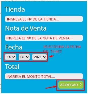 Facturacion Telas Junco Ingresar Datos del Ticket Facturacion Telas Junco Ingresar Datos del Ticket