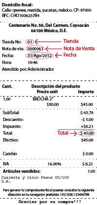 Facturacion Telas Junco Ticket de Ejemplo Facturacion Telas Junco Ticket de Ejemplo
