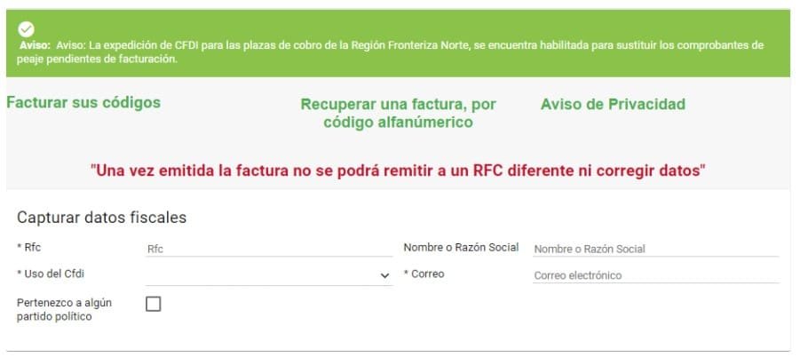 Facturacion Caseta Palmillas Datos fiscales Facturacion Caseta Palmillas Datos fiscales
