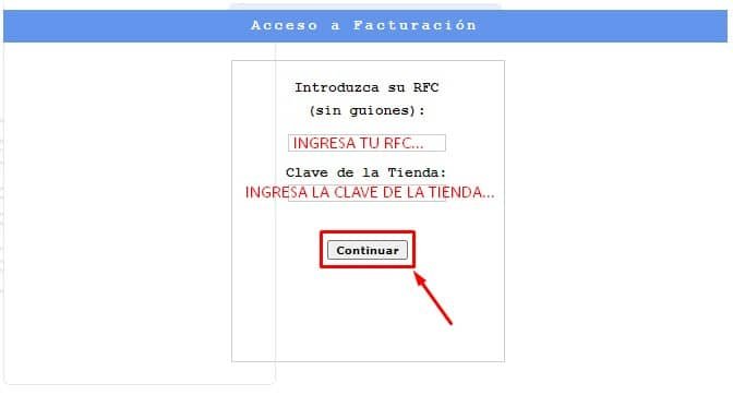 Facturacion Ojo de Agua Acceso a Facturacion