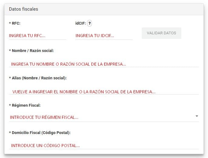 Facturacion SAI5244 Datos fiscales Facturacion SAI5244 Datos fiscales