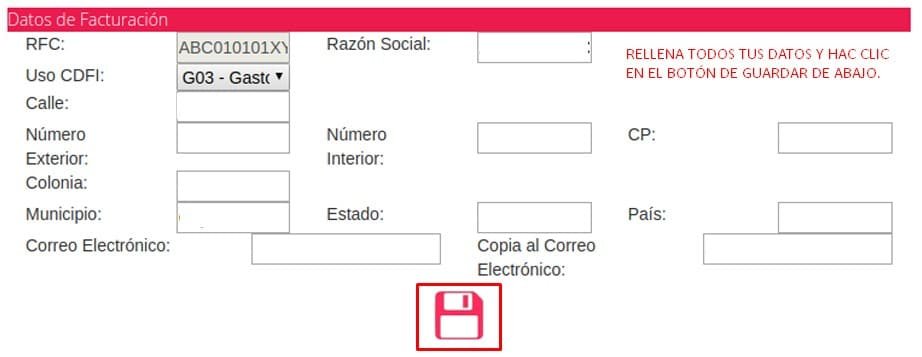 Facturacion Sally Beauty Datos del facturacion Facturacion Sally Beauty Datos del facturacion