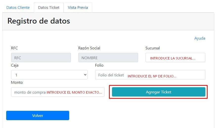 Facturacion Super Fasti Datos de factura