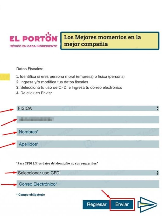 El Porton Facturacion Datos fiscales edited