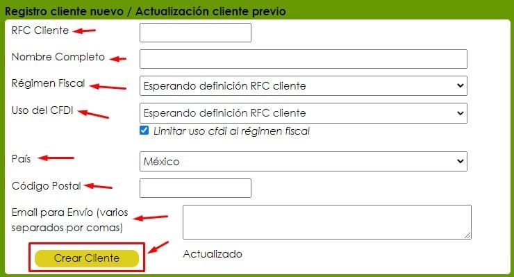Facturacion Auto Pronto Crear cuenta