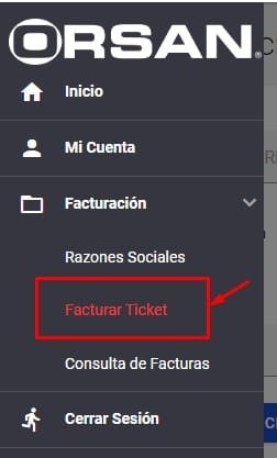 Facturacion Mobil Orsan Facturar Ticket