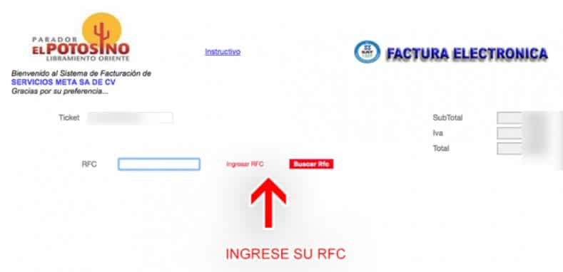 Facturacion Parador el Potosino RFC Facturacion Parador el Potosino RFC