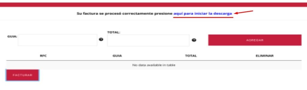 Facturacion SendEx Descargar factura