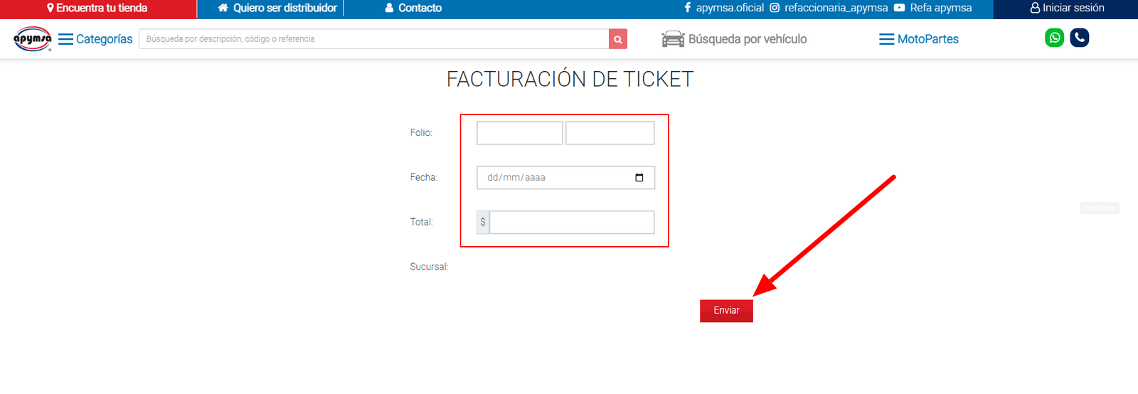 como facturar apymsa