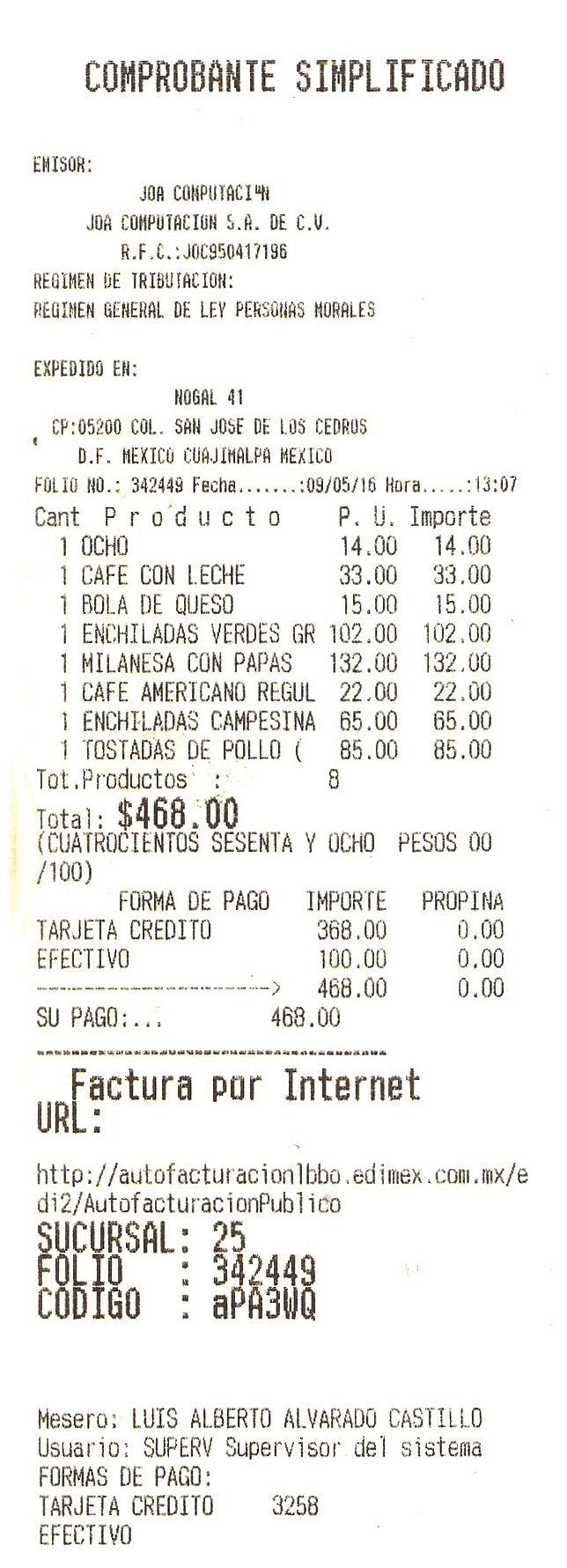 como facturar bisquets obregon