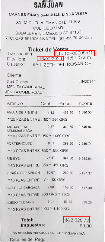 como facturar carnes finas san juan como facturar carnes finas san juan