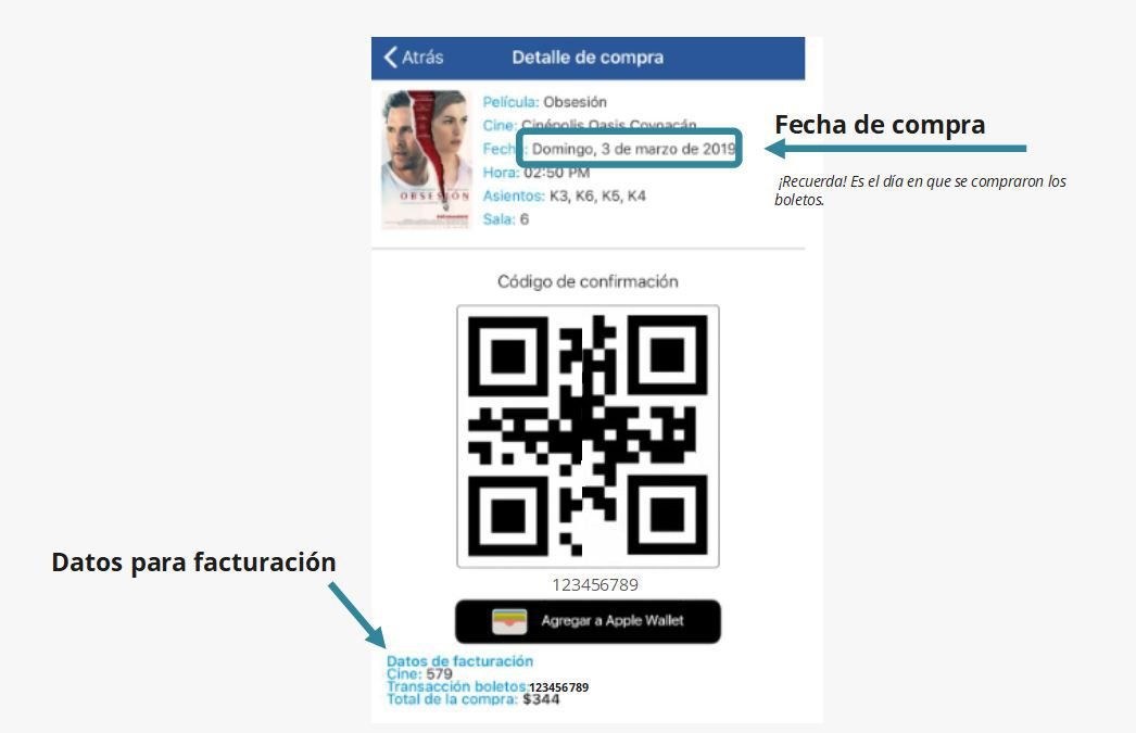 como facturar cinepolis 3