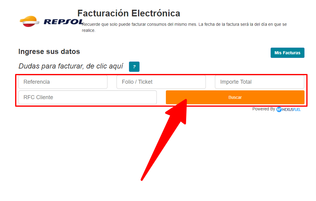 como facturar combu express 2