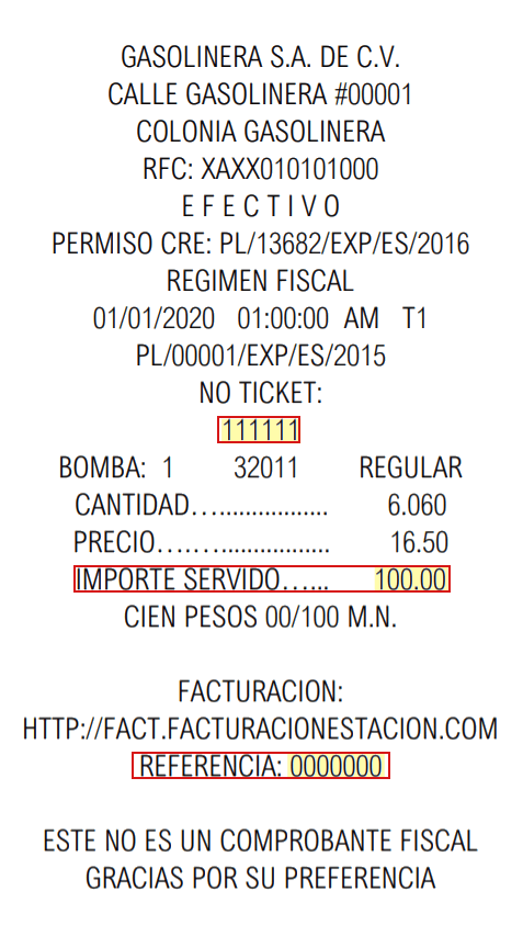 como facturar combu
