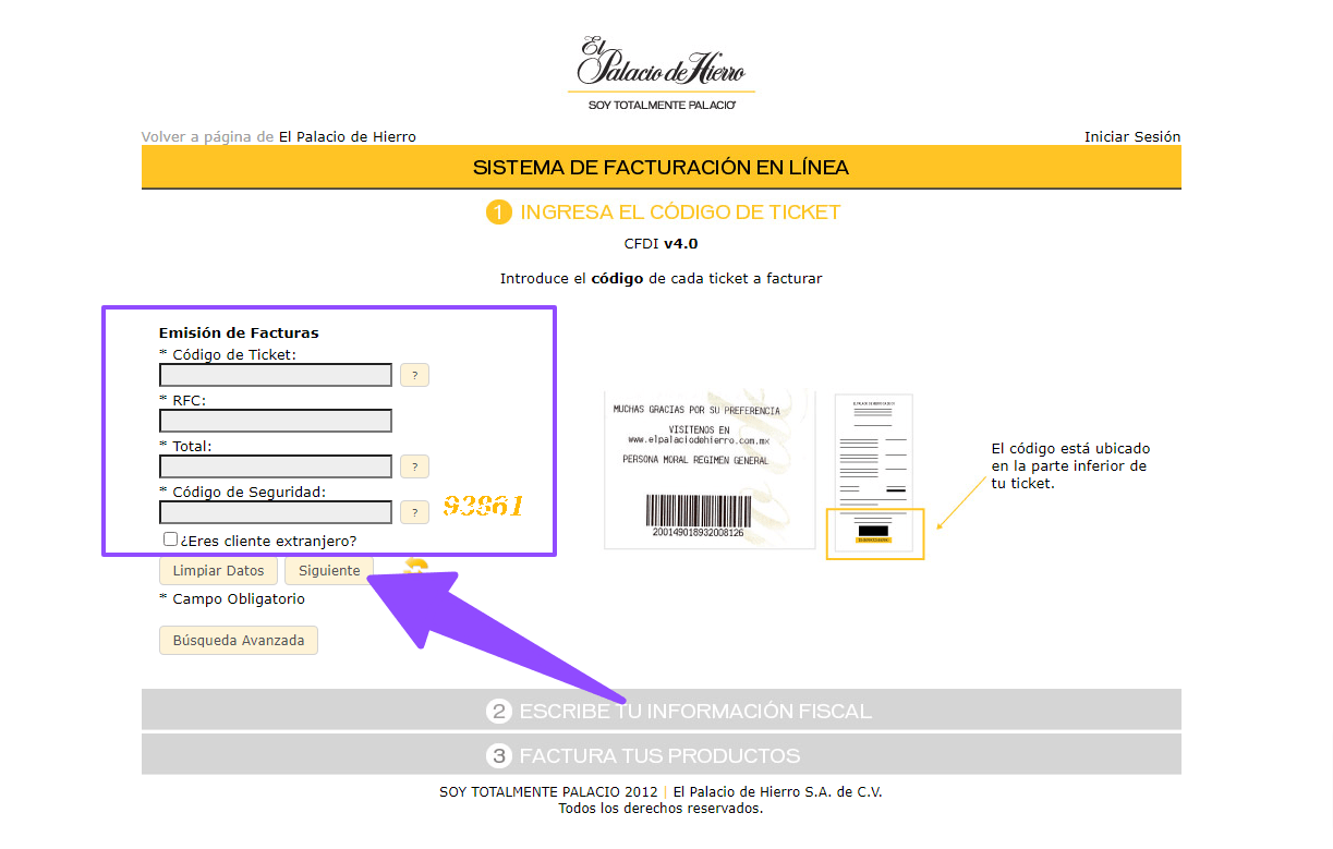 como facturar el palacio de hierro como facturar el palacio de hierro