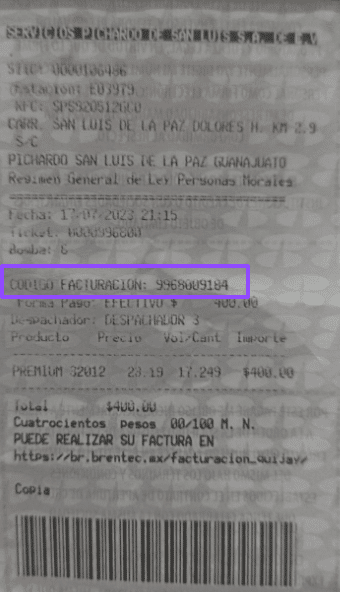 como facturar el quijay gasolineras