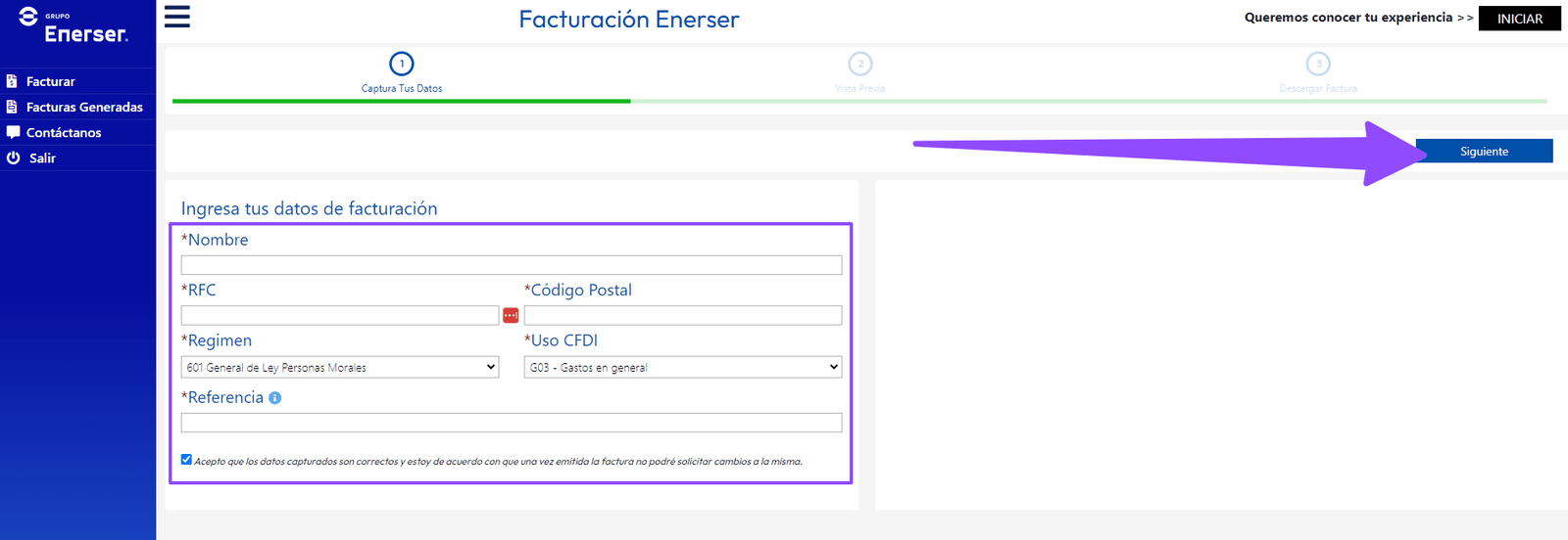 como facturar enerser 2 como facturar enerser 2