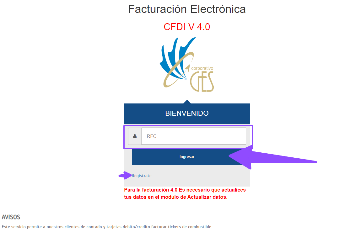 como facturar esges grupo ges 1