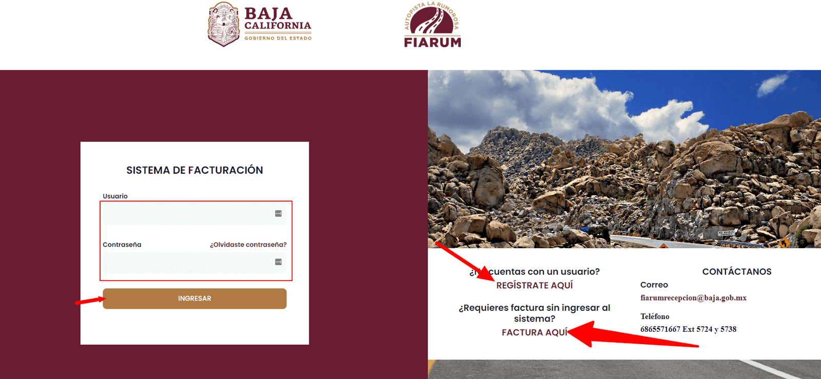 como facturar fiarum autopista la rumorosa como facturar fiarum autopista la rumorosa