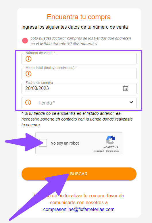 como facturar fix ferreterias 2
