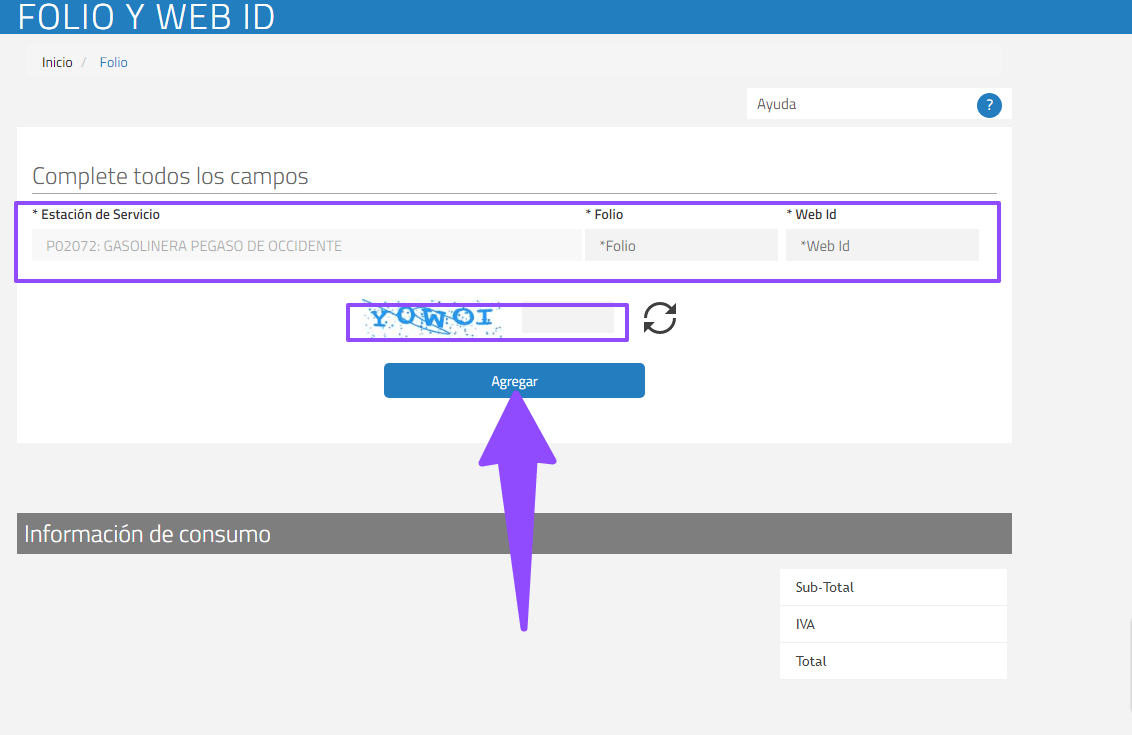 como facturar gasolinera carreto 4