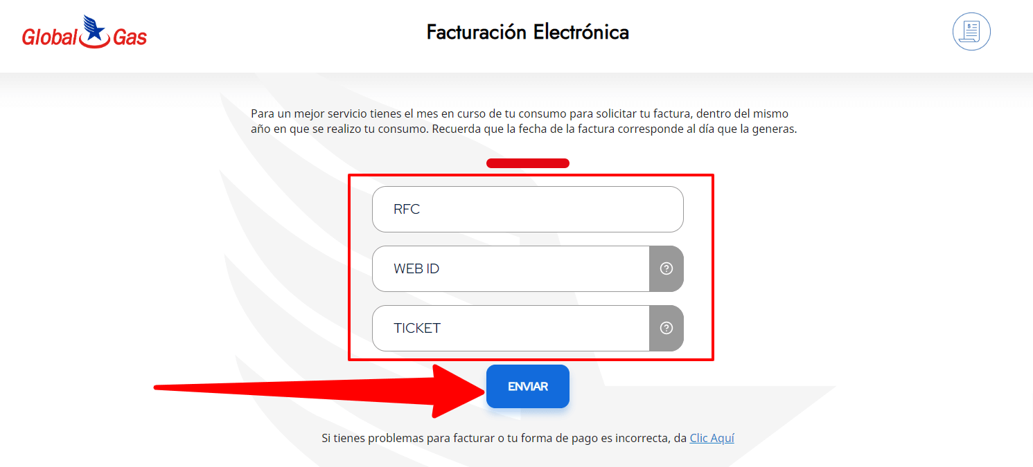 como facturar global gas como facturar global gas
