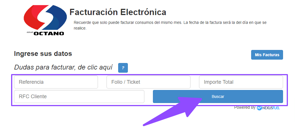 como facturar grupo octano 1 como facturar grupo octano 1