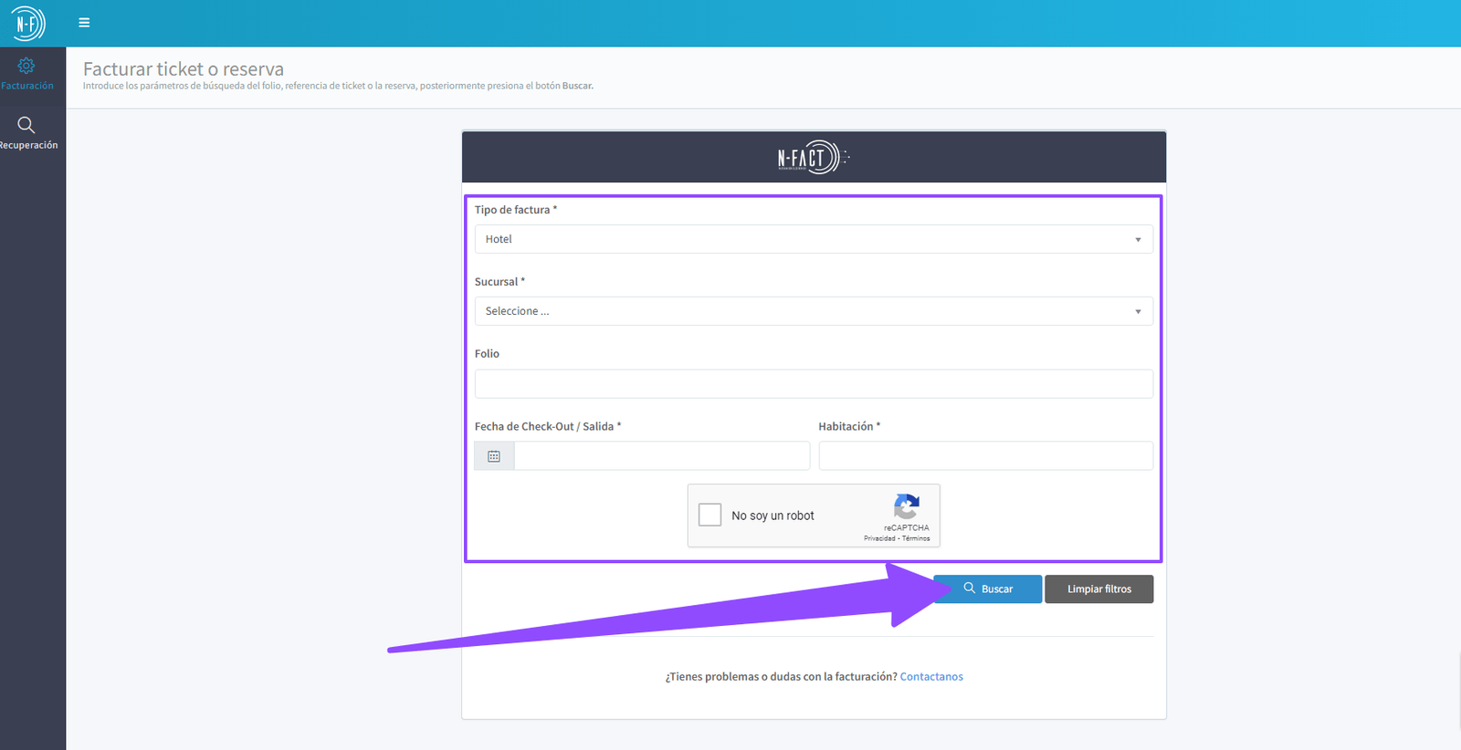 como facturar hoteles milenium 1