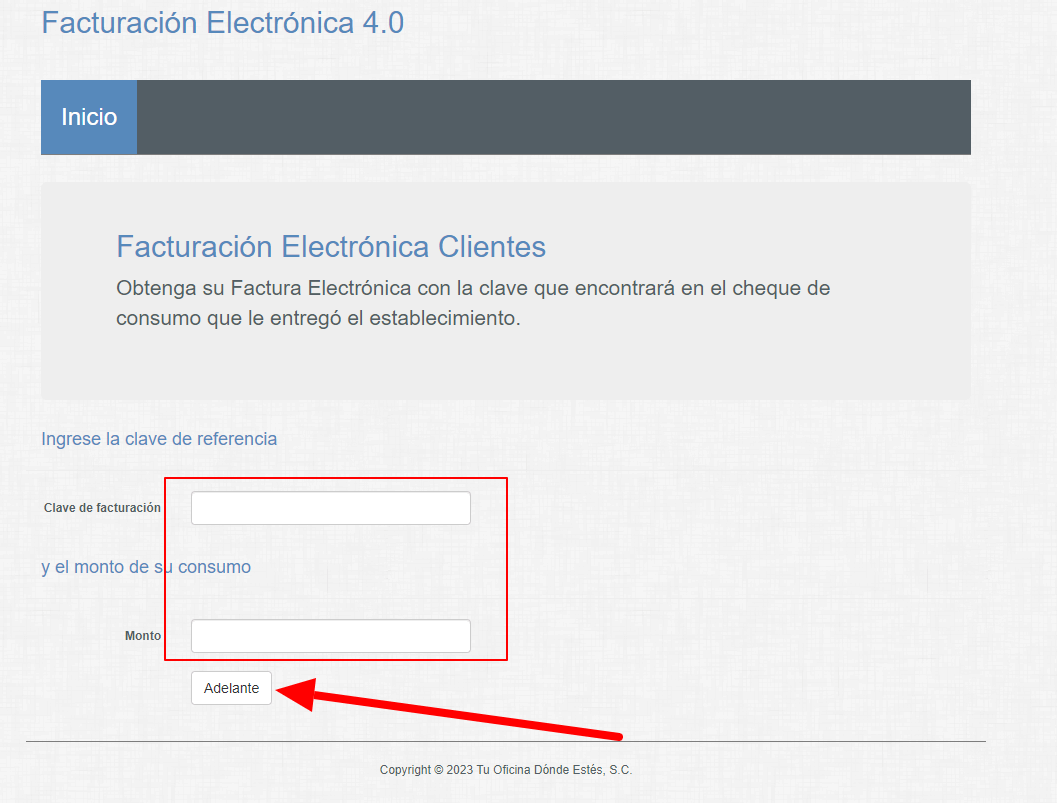 como facturar infocaja 1