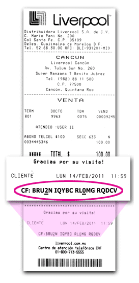 como facturar liverpool