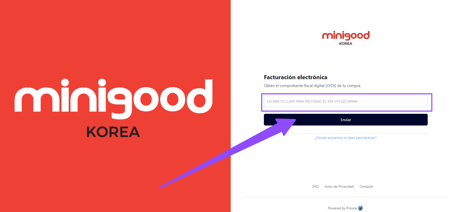 como facturar minigood 1 como facturar minigood 1