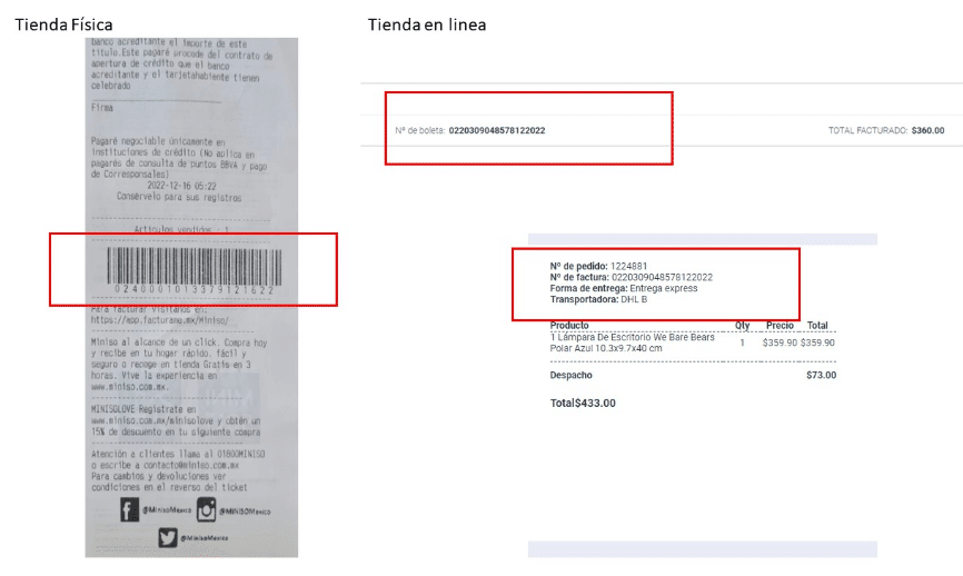 como facturar miniso
