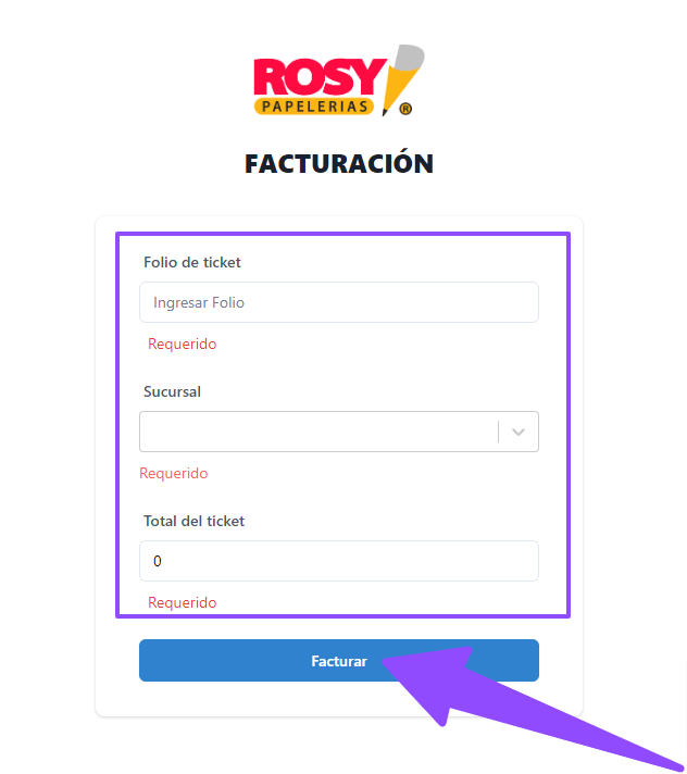 como facturar papeleria rosy