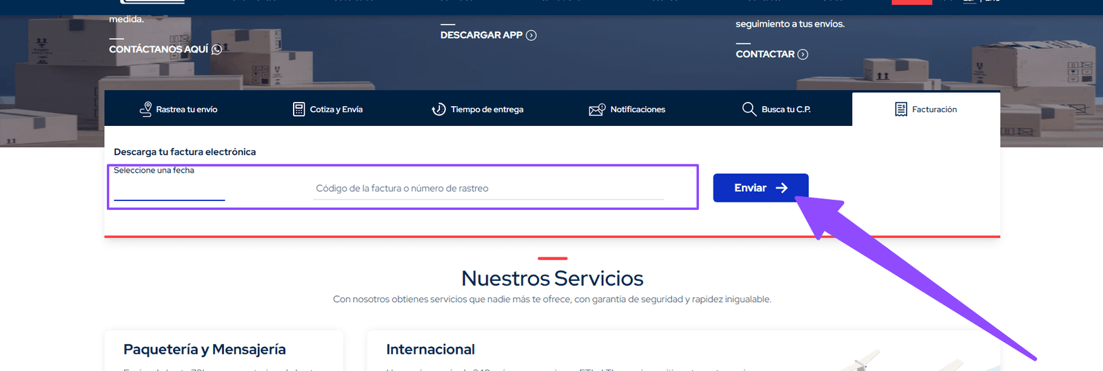 como facturar paquetexpress 1