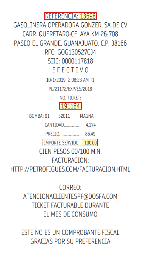 como facturar petro figues