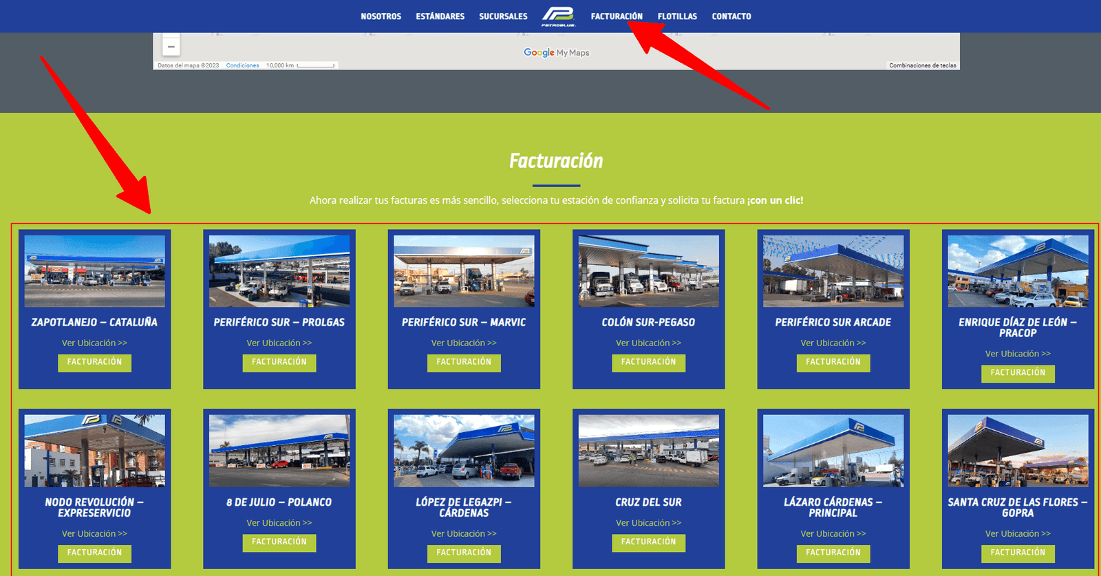 como facturar petroblue gasolinera