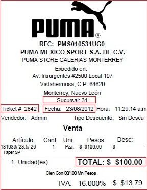 como facturar puma