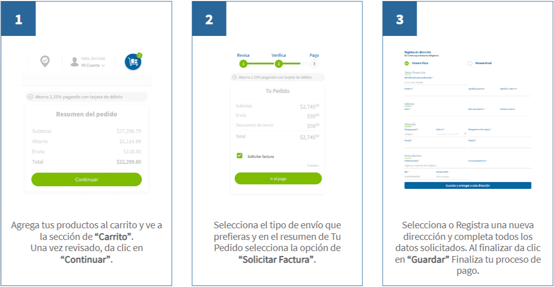 como facturar sams club 2
