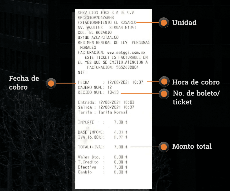 como facturar set estacionamientos setggi