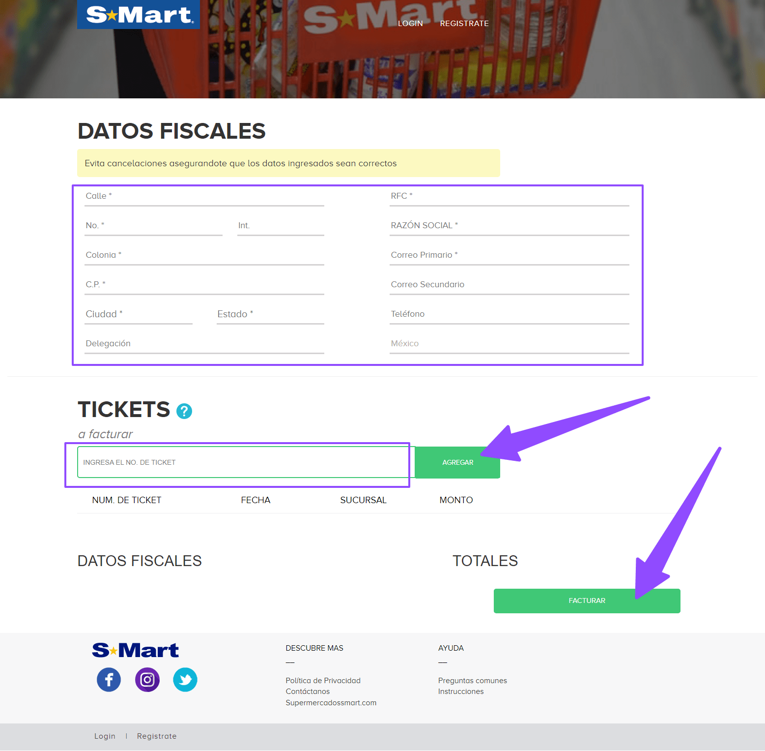 como facturar smart