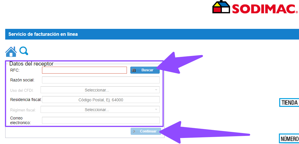 como facturar sodimac