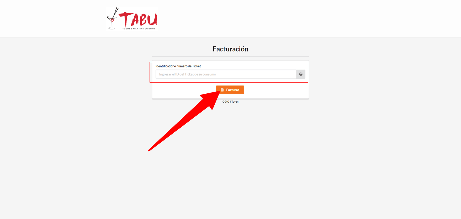 como facturar tabu sushi 1 como facturar tabu sushi 1