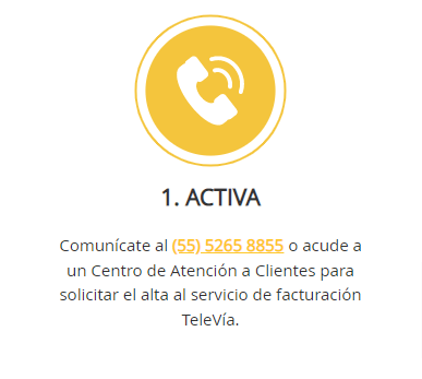 como facturar televia