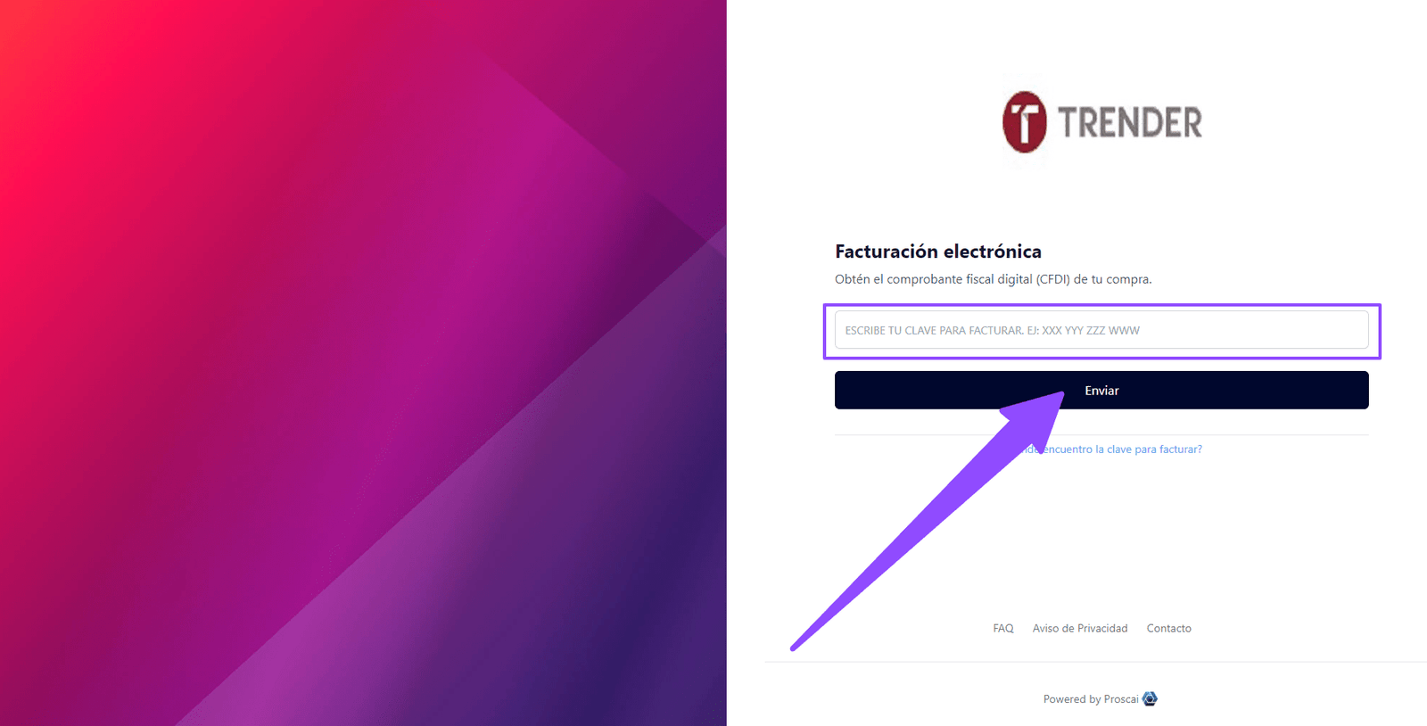 como facturar trender 1