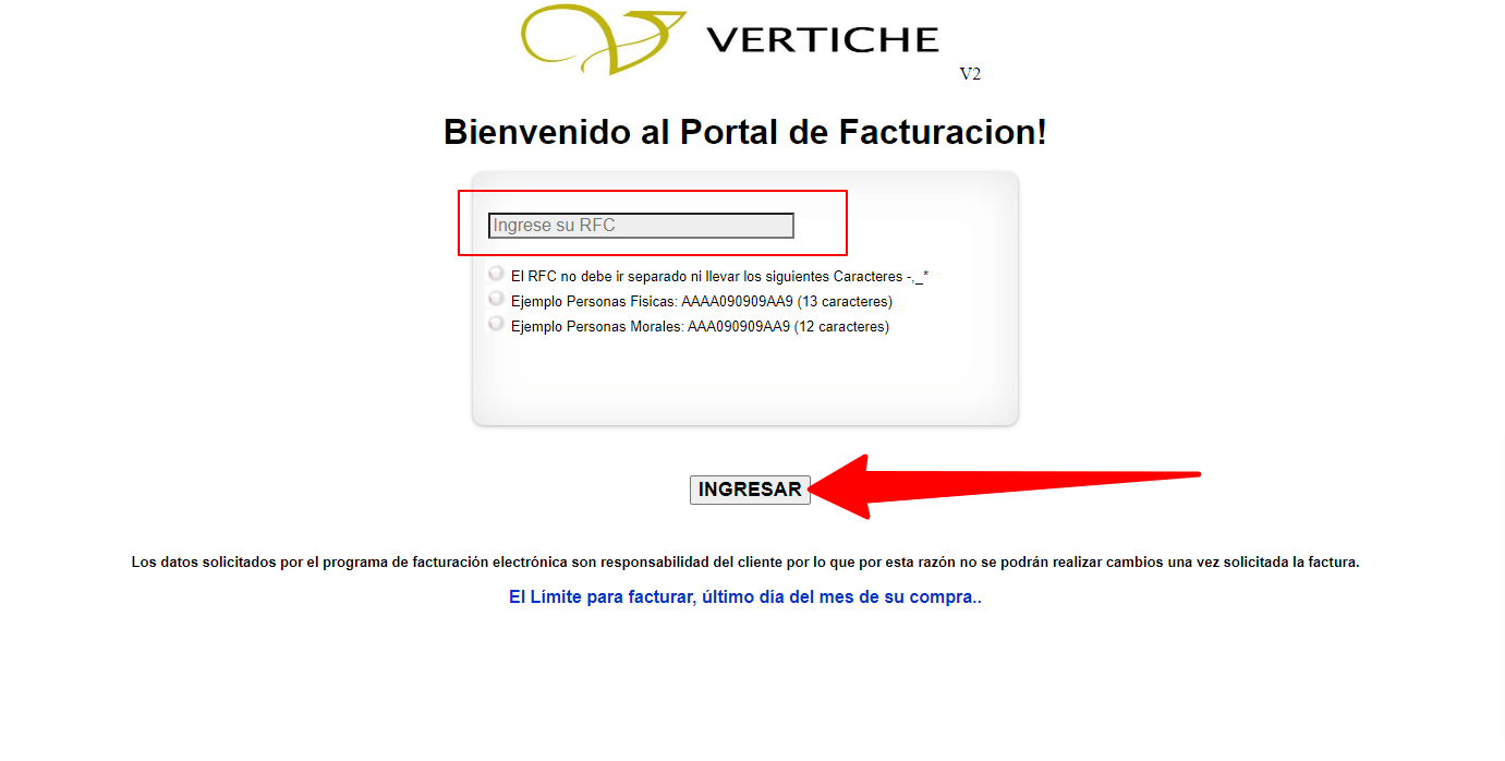 como facturar vertiche como facturar vertiche