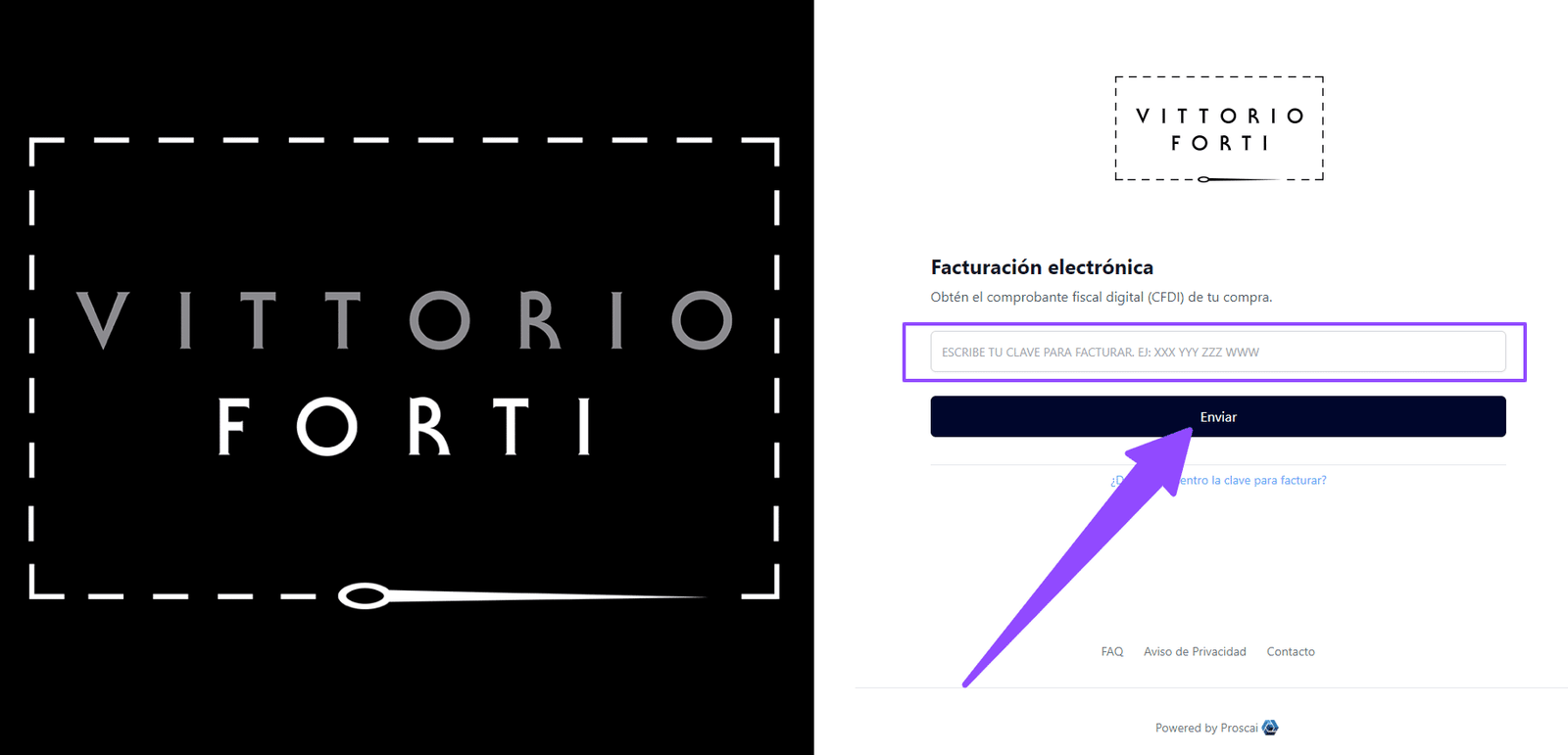 como facturar vittorio forti 1