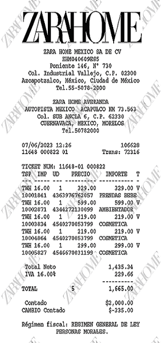 como facturar zara home como facturar zara home